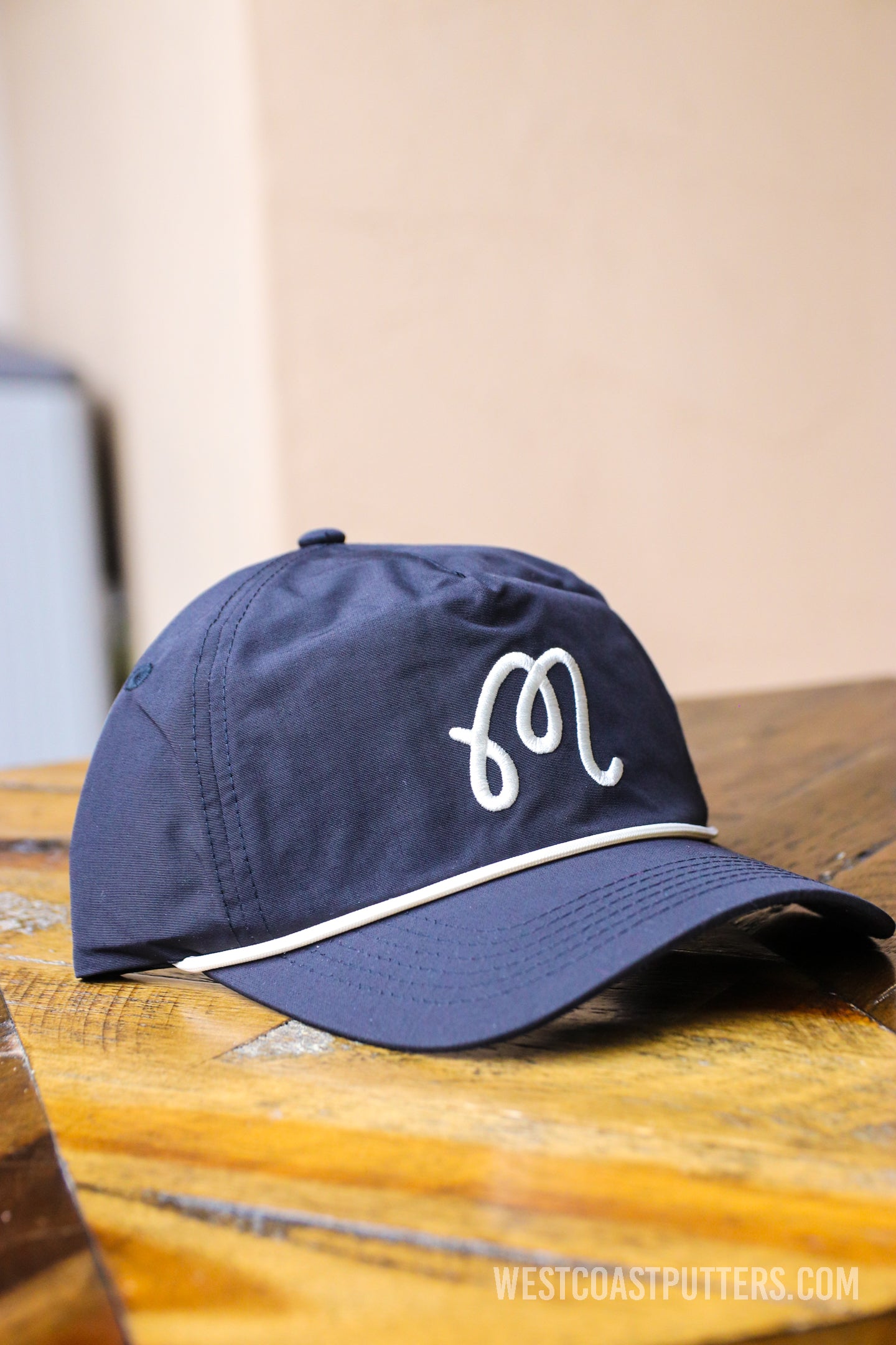 Malbon | M Script Nylon Rope Hat (Onyx Blue)